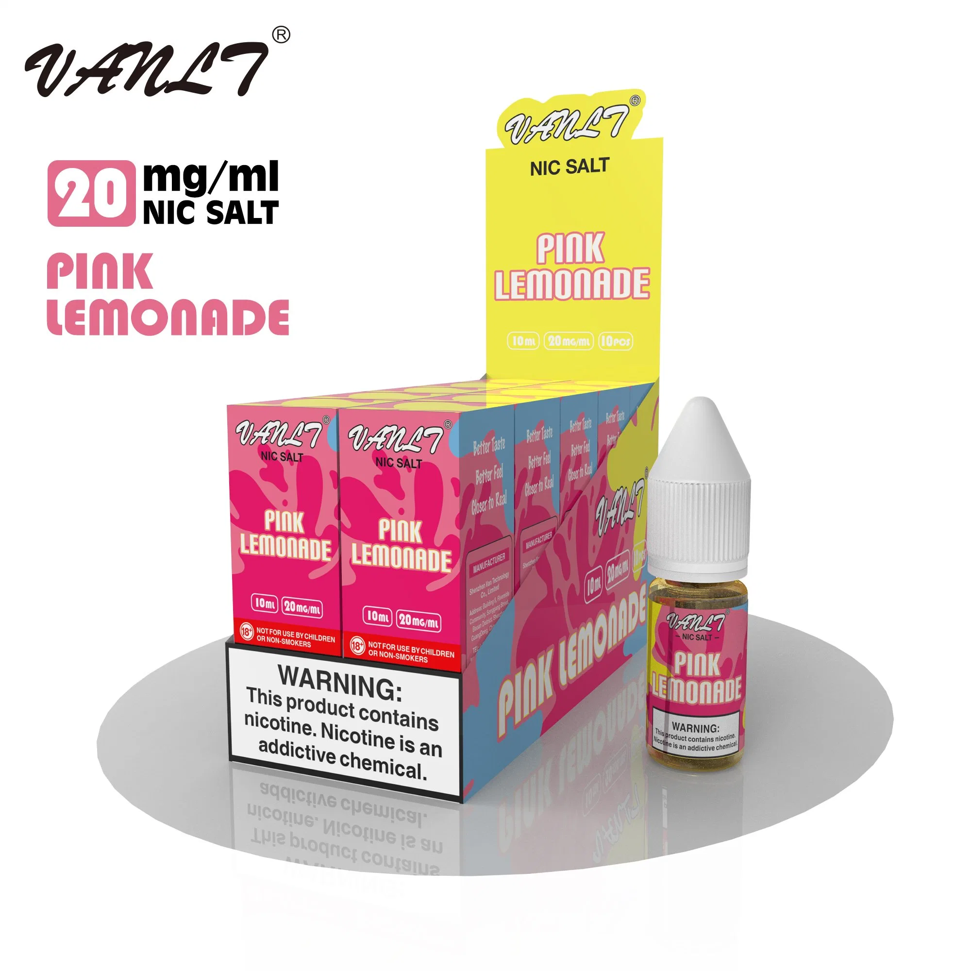 10ml Pet Bottles Pink Lemonade Electronic Liquid