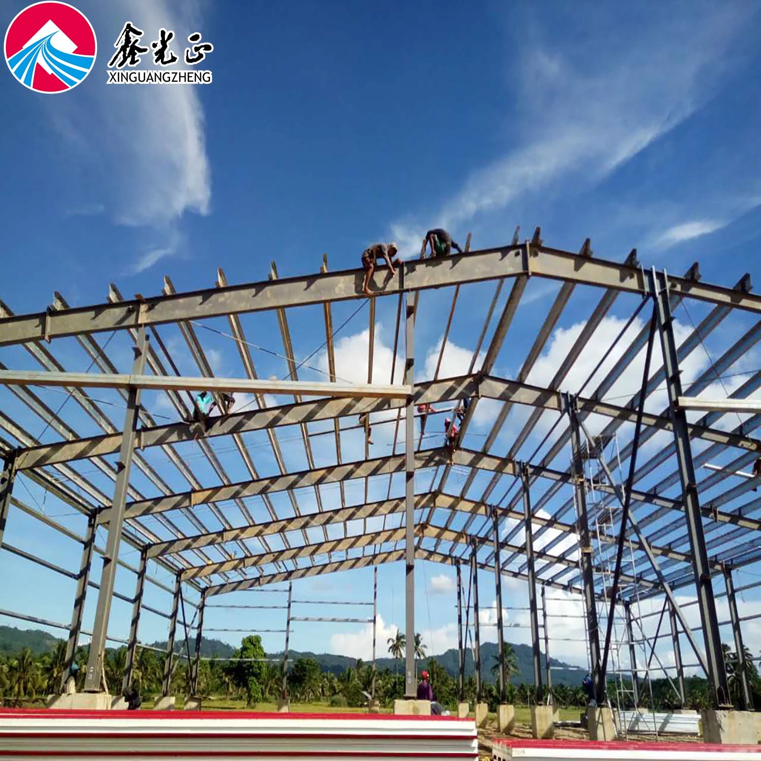 Modern Pre-Engineered Galvanized Steel Structure Prefabricated House Metal Construction Prefab Building for Sale