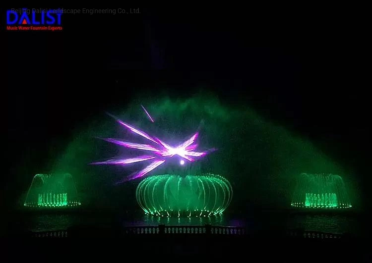 Digital Control Water Curtain Movie Fountain Water Screen Projection Fountain