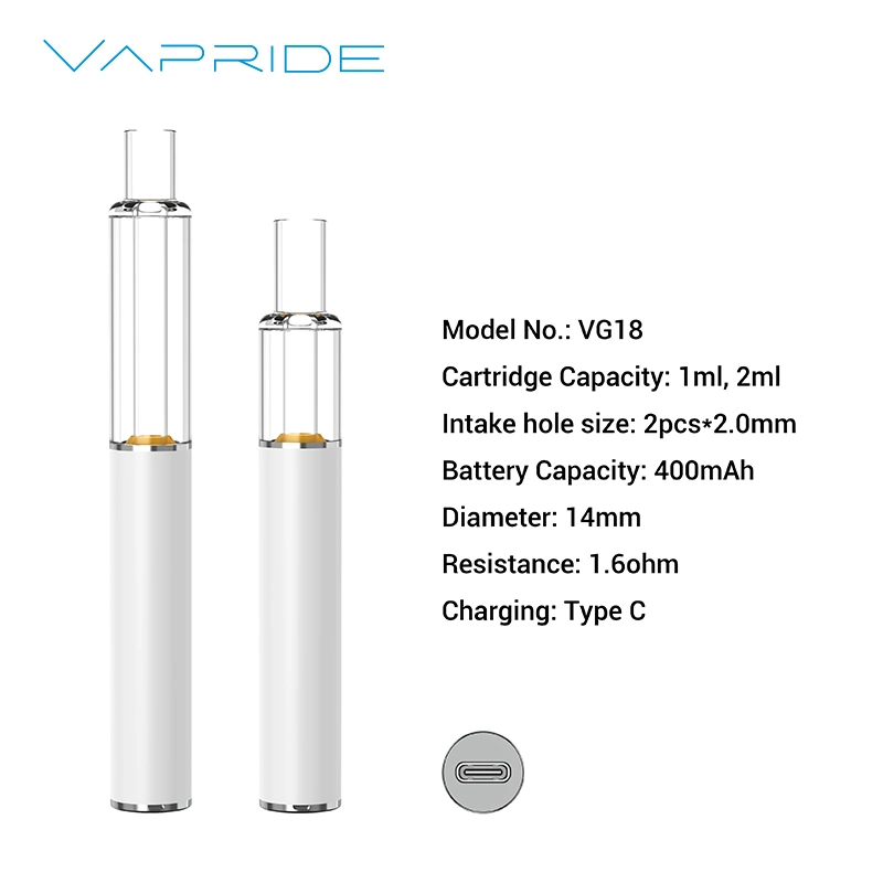 China Wholesale/Supplier All Glass Cartridge Disposable/Chargeable Vape 400mAh Thick Oil Pen 1ml