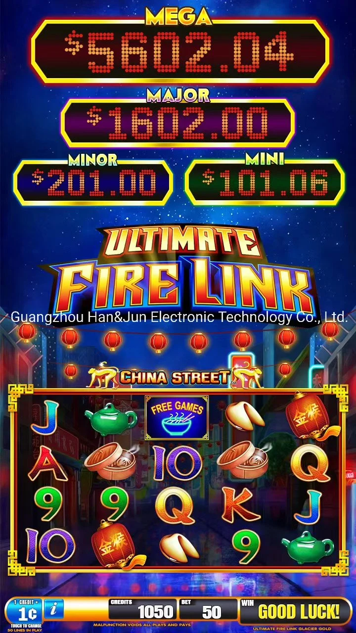 La courbe 43" Lien incendie ultime Slot Machine de jeu