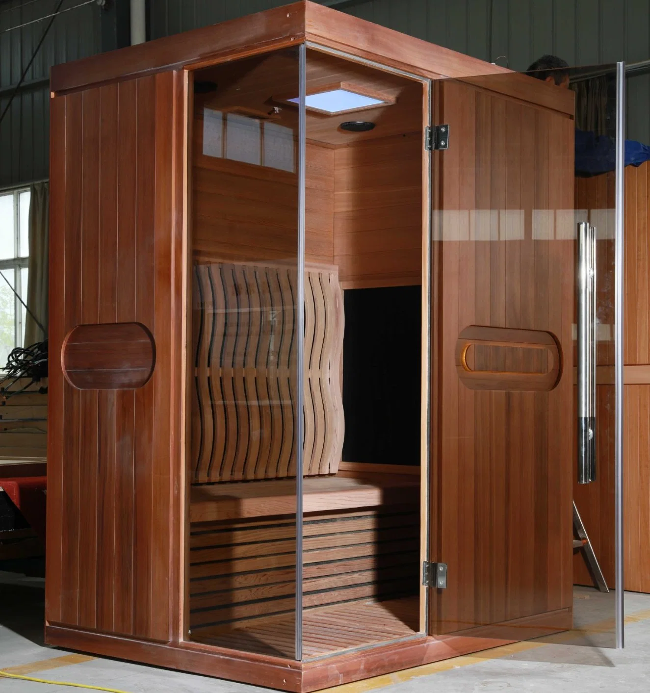 Therapeutic Infrared Sauna Room for Wellness Retreats in Apartments