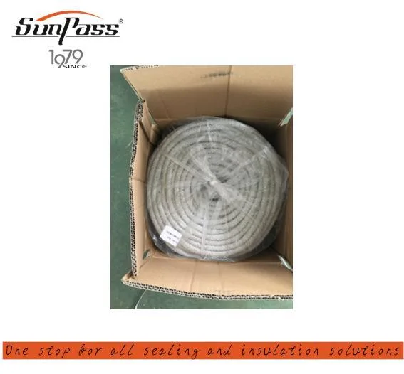 White Color Ceramic Fiber Braid Round Rope