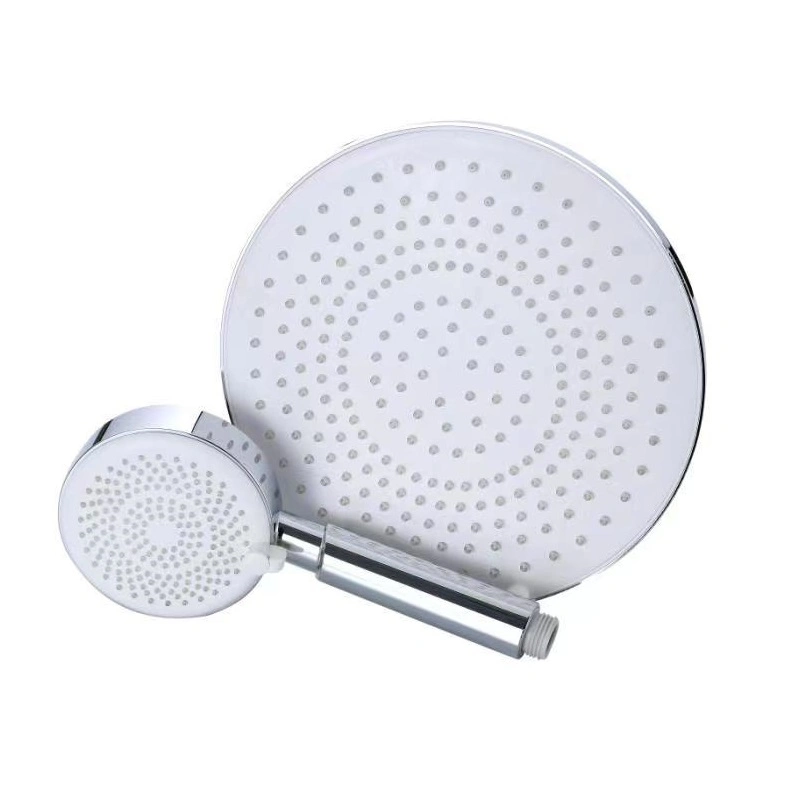 Easy Cleaning Shower Head ABS Rain Shower Bathroom Accessories Big Shower Openable Face Plate Plastic Handheld Shower Faucet Mixer Shower