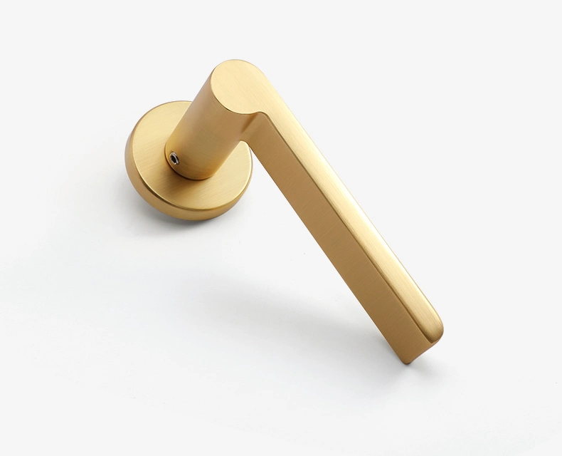 High Class Zinc Alloy Door Furniture Handle with Round Rosette