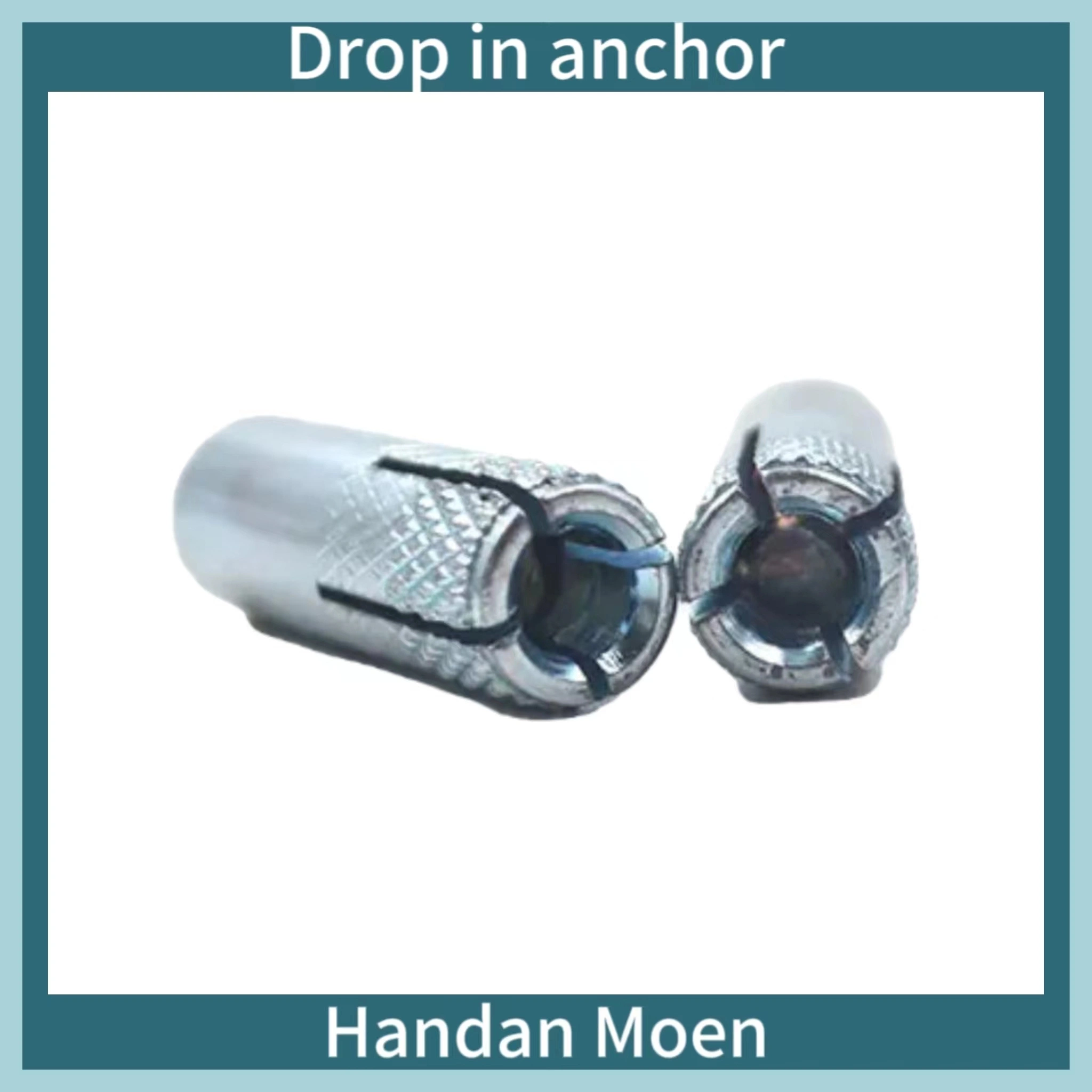 Drop-in-Anchor DIN Standard Zinc Metric Bolt / Concrete Wall Anchors