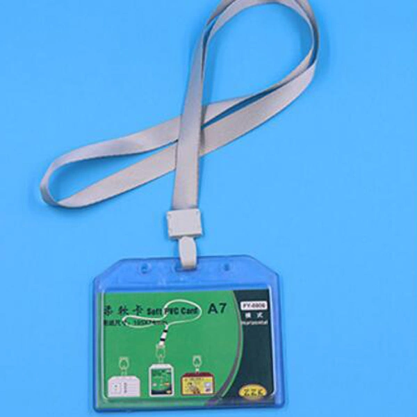 Soft PVC Working ID Badge Card Holder in Different Sizes (T-014V)