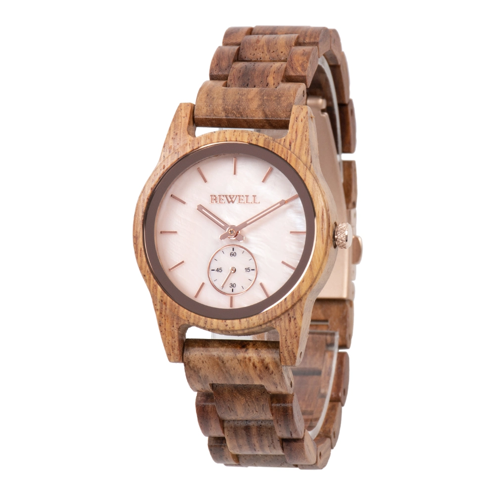 Luxury Bewell Ladies Wrist Watch Custom Wooden Watch with Private Label for Women Relogio Masculino