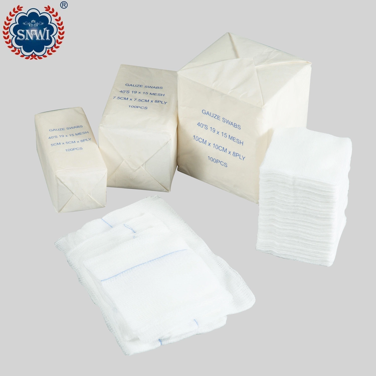 Wholesale/Supplier Disposable Hospital Surgical Hemostatic Sterile Cotton Absorbent Gauze Swabs with CE ISO Approved