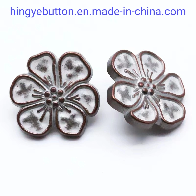 Metal Button Fashion Zinc Alloy Foot Shank Button for Garment Clothing Accessories