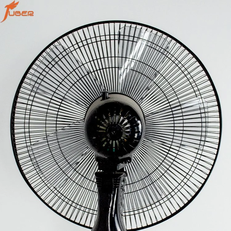 Juber Hot Sale Stand 16 pouces noir du ventilateur de refroidissement à air électrique de ventilateur permanent avec minuterie