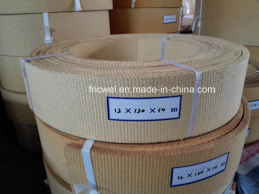 High quality/High cost performance  Resin Red White Non-Asbestos Asbestos Free Woven Roll Brake Lining for Ship Boat and Minnig Machine (FW-M)