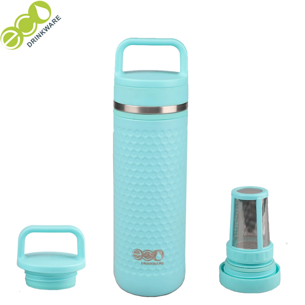 450ml/17oz BPA Free 18/8 304 Double Wall Stainless Steel Vacuum Insulated Tea Infuser Flask