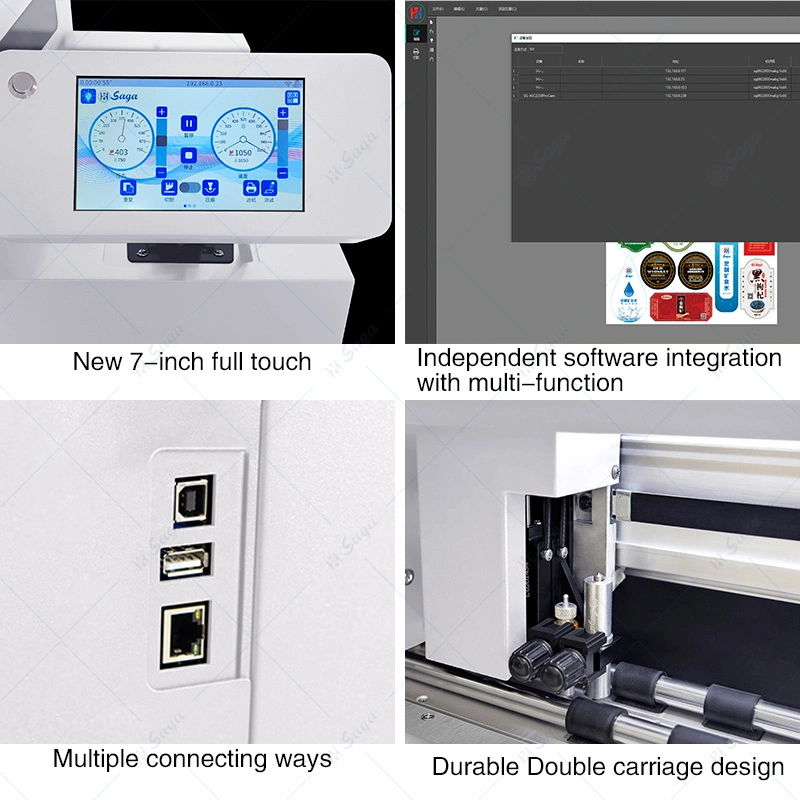 Saga CCD Digital Creasing Tool Adsorbed System Public Decoration Cardboard After Printing Packaging Qr Mode for Cardboard Auto Feeding Flatform