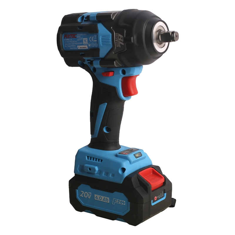 Fixtec 20V Cordless Brushless Impact Wrench 1/2" New Arrival Impact Drill Set Mode DIY Construction