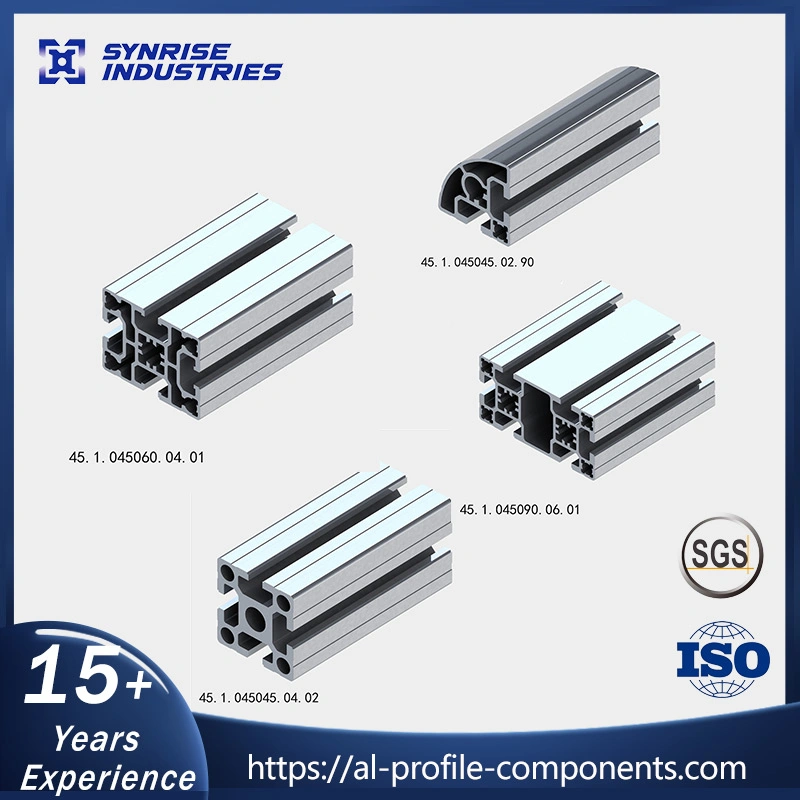 Custom Industrial Machining 6063 45 Series Aluminium Alloy Profiles Aluminum Extrusion Profile