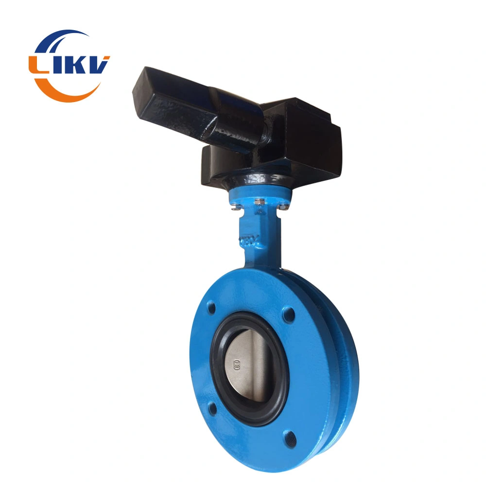 Water Treatment 4inch Leak-Free Handle Manual Ductile Iron Flg Butterfly Valve