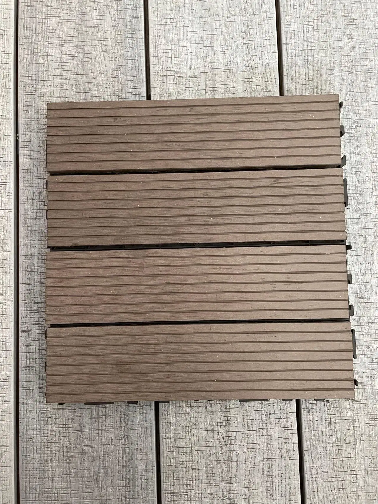 Bonne piété en bois plastique composite carreaux pour l'extérieur (DIY5)