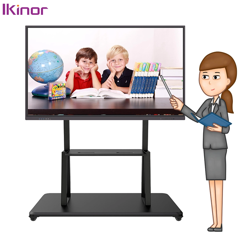 Ikanor 75-Inch LCD Touch Screen Display with 4K Resolution Classroom Interactive Board All-in-One Whiteboard