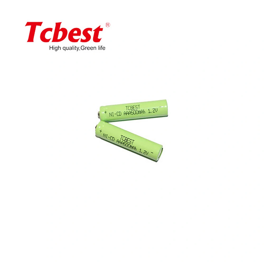 Tcbest Customized Wiederaufladbare 7,2V 400mAh Ni-CD/NiCd AAA-Batterie für Notlicht OEM akzeptiert