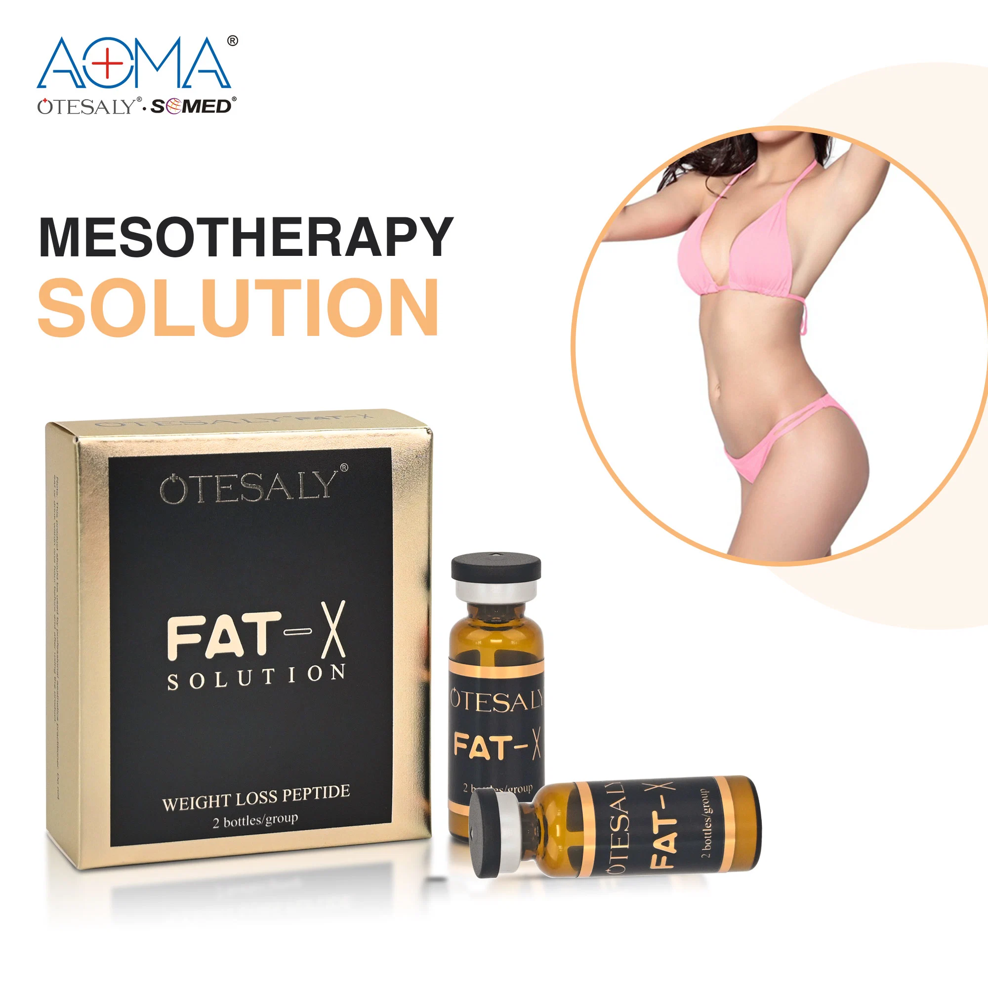 Otesaly High quality/High cost performance Lemon Bottle Weight Loss Injection Fat Dissolving and Decomposing Fat Laboratory Abdominal Fat Dissolving