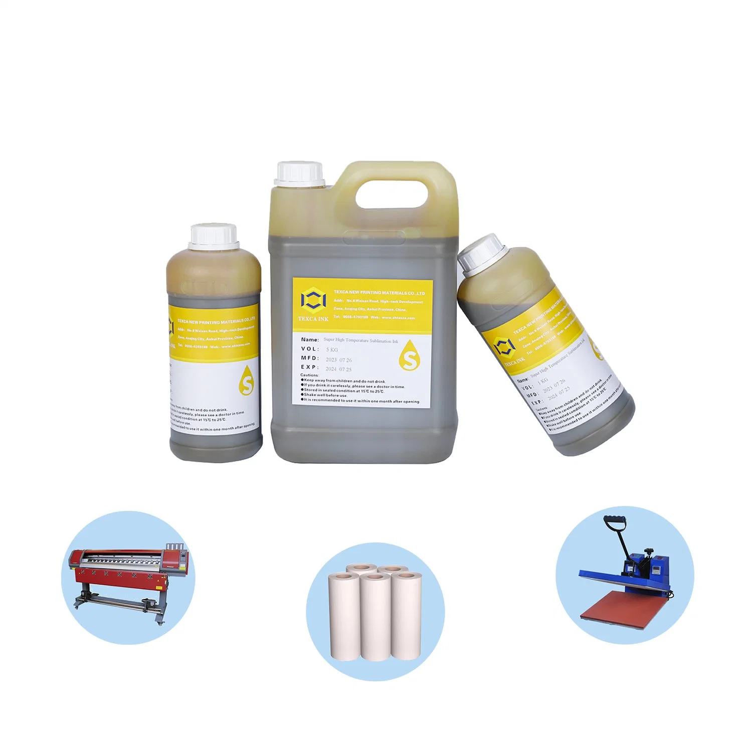 High Light Fastness High Temperature Resistance Super High-Temperature Dispersion Ink Sublimation Transfer Ink