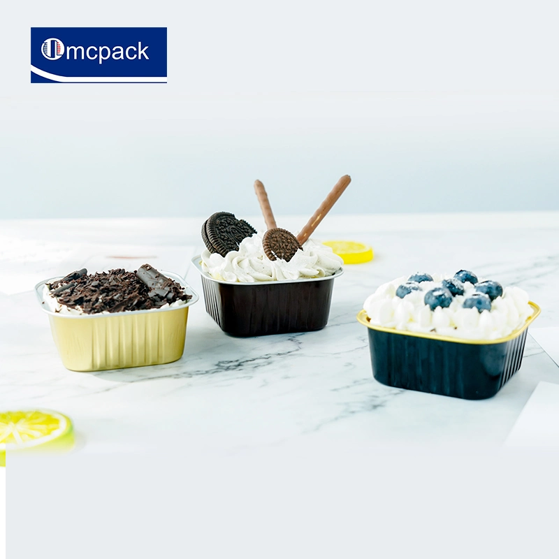 Moule à muffins en aluminium, feuille d'aluminium, de haute qualité, à gâteau au fromage Outils de cuisson 150 ml