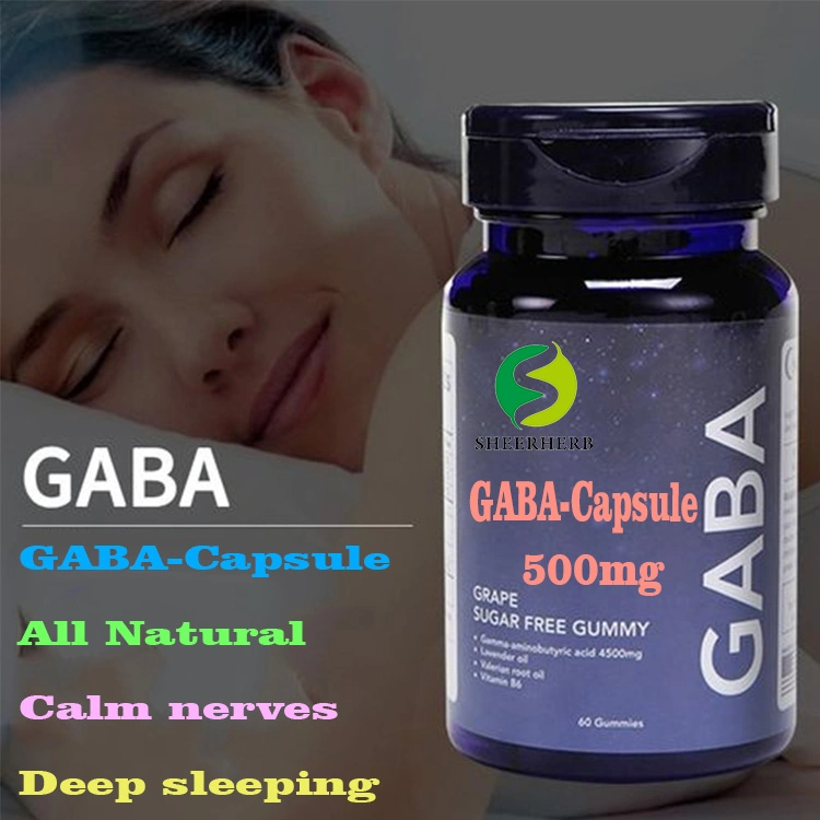 Sheerherb Formeln Pharma GABA - 750 mg, Veggie Kapseln (ohne GVO, Glutenfrei) GABA Kapsel