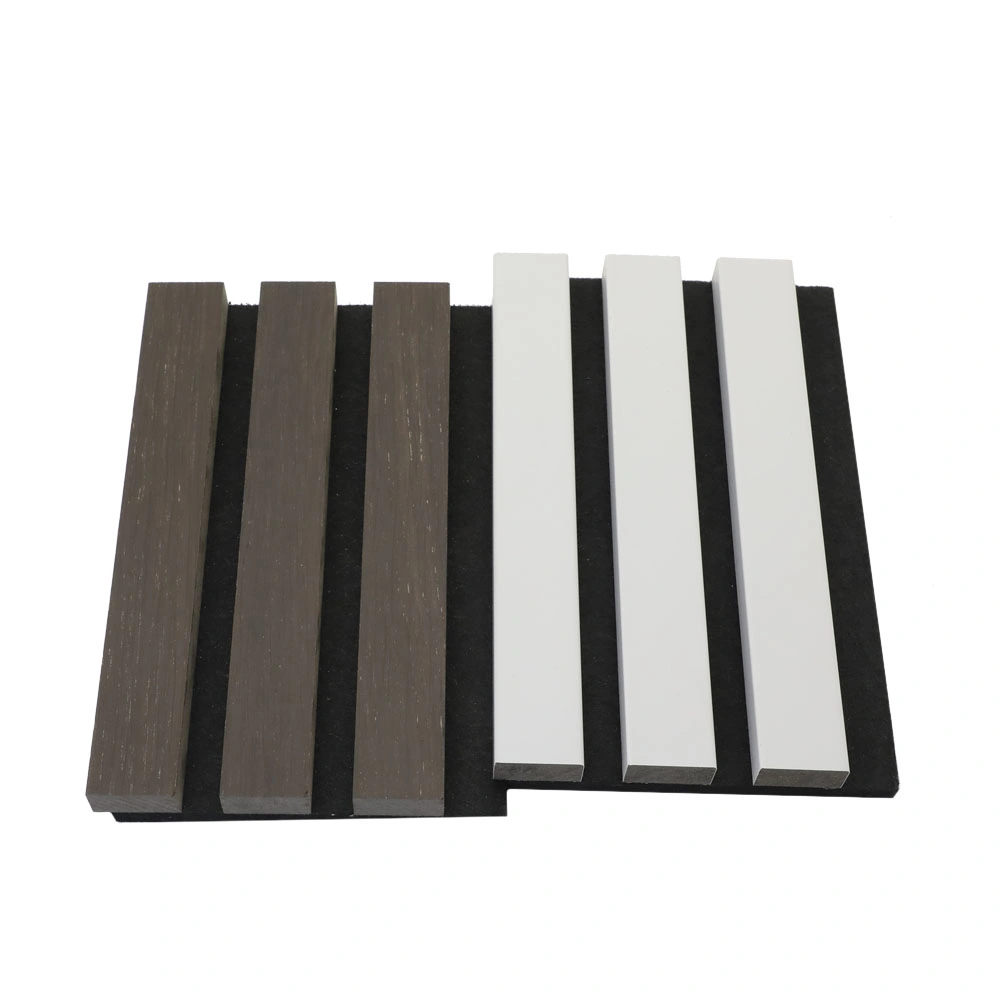 Wood Slatted Sound Insulation Laminated Wood Acoustic Wall Panel