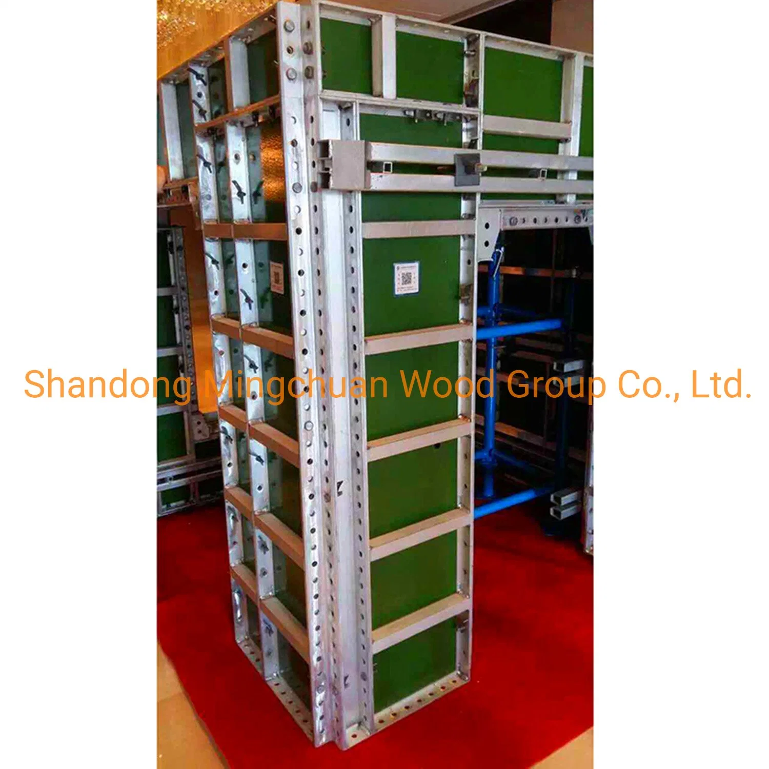 Green PP Plastic Film Faced Plywood Shuttering Construction Hardwood Plywood