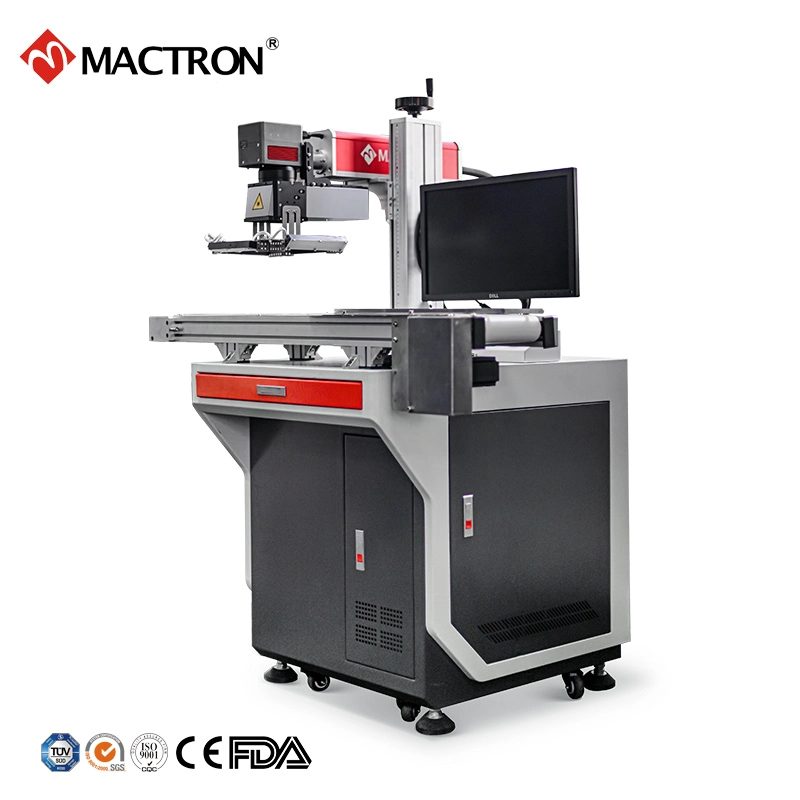 CCD Camera Positioning 50W Fiber Laser Marking Machine