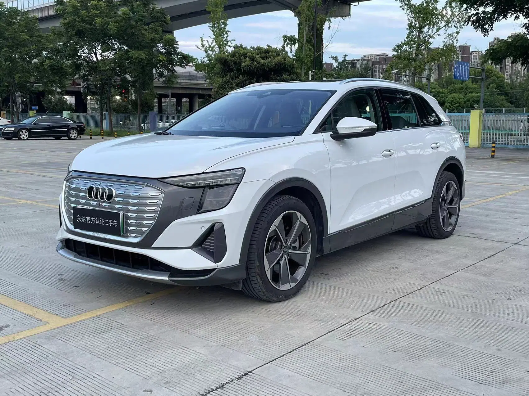 Audi Q5 E-Tron 40 2022 coche eléctrico usado Real Blanco Vehículo con volante a la izquierda