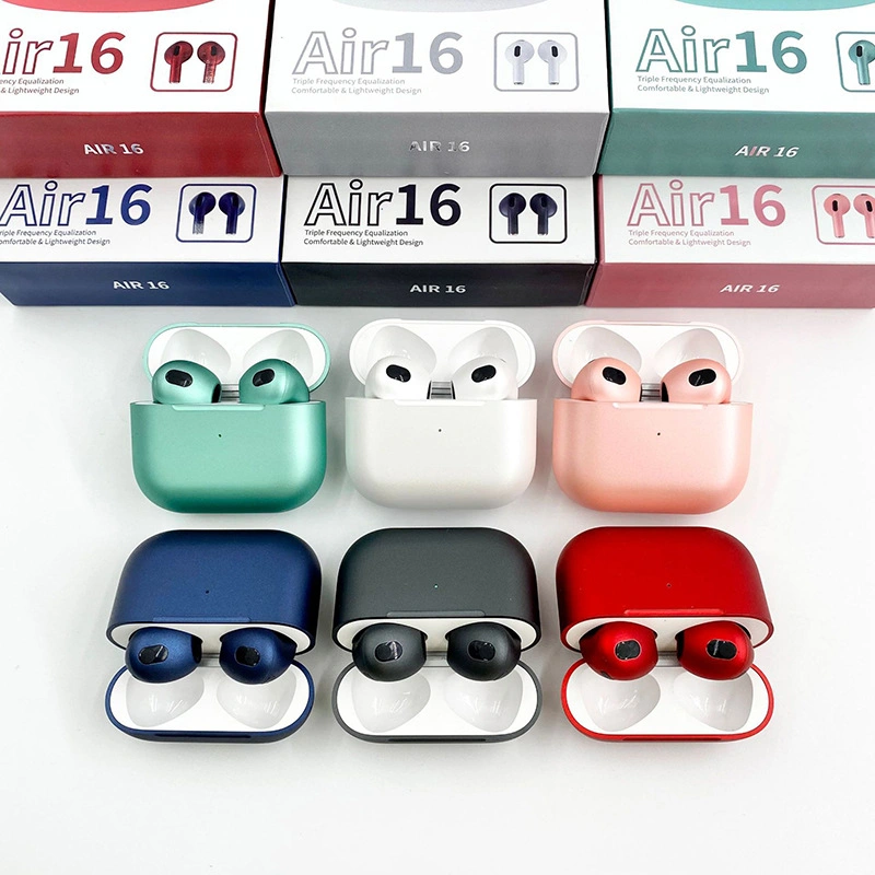 Air16 Schnurlose Kopfhörer Gaming Kopfhörer Macaroon Headset Tws Air 16 für iPhone