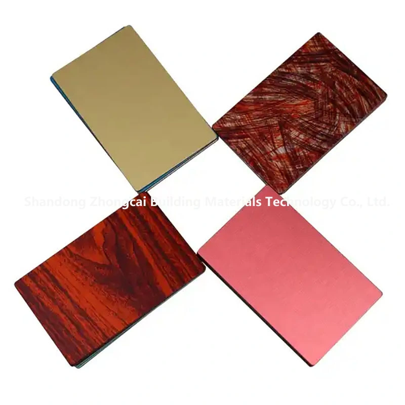 Factory Sale A2 Weather Resistance ACP Double Sided Wooden Aluminum Composite Panel Film Laminated Panels Construction Material