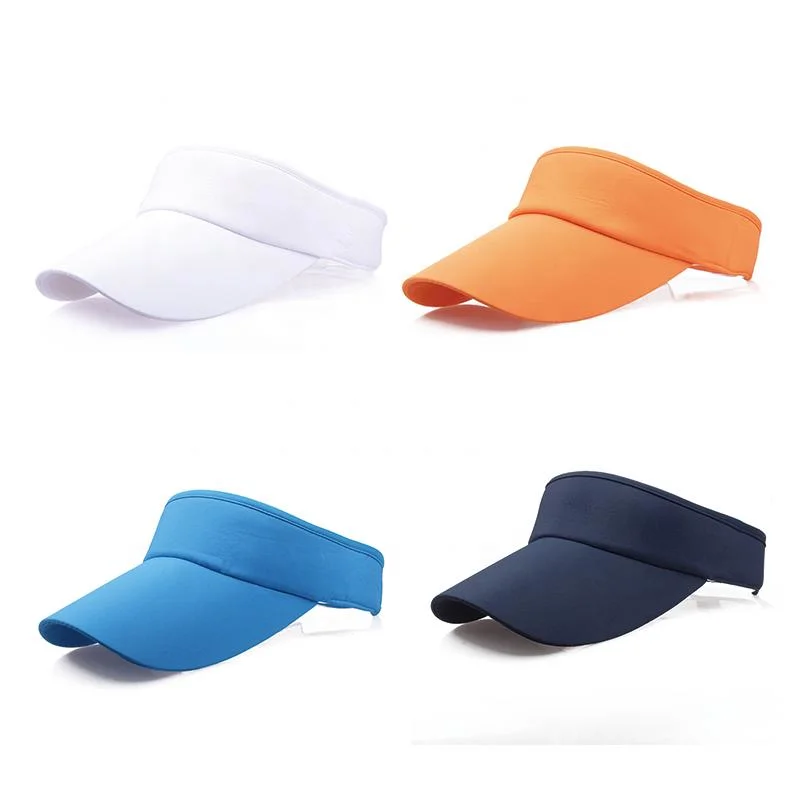 Visières mode de haute qualité avec bande élastique OEM Custom Printing Casquette de visière de golf casquette de visière de sport douce