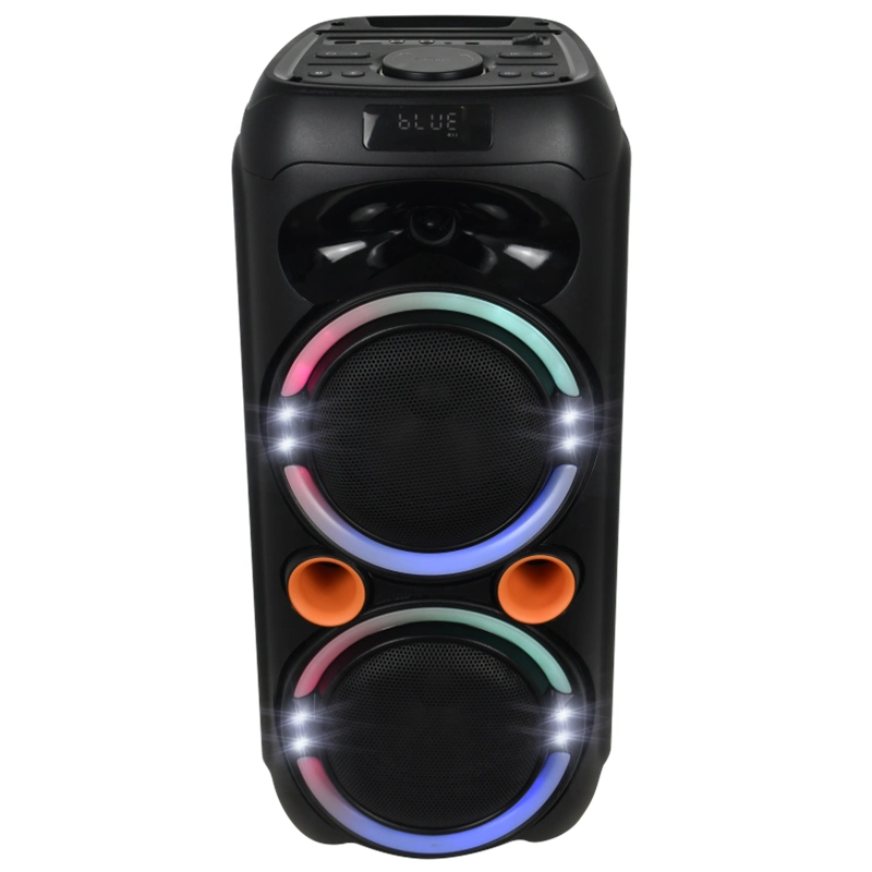 Karaoke Stereo Multifunktions Feiyang Professional Dual 6,5 Zoll Kreis LED Leichter Bluetooth-Lautsprecher Für Mobile Aktive Audiogeräte