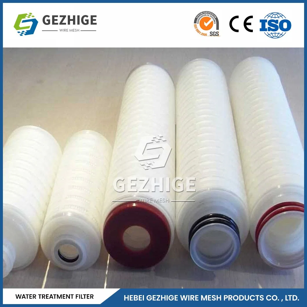 Gezhige 10 Filter Element Manufacturers 80 Working Temperature Micro Membrane Filter Cartridge China 40 Working Temperature Vortex Water Treatment Cartridge