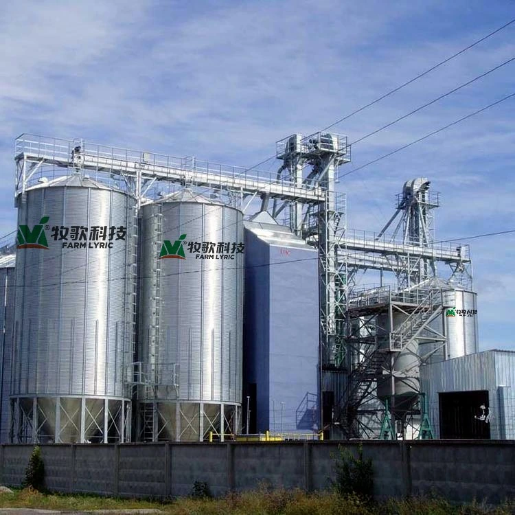 40-1000 Tons Steel Structure Waterproof and Shockproof Grain Silo