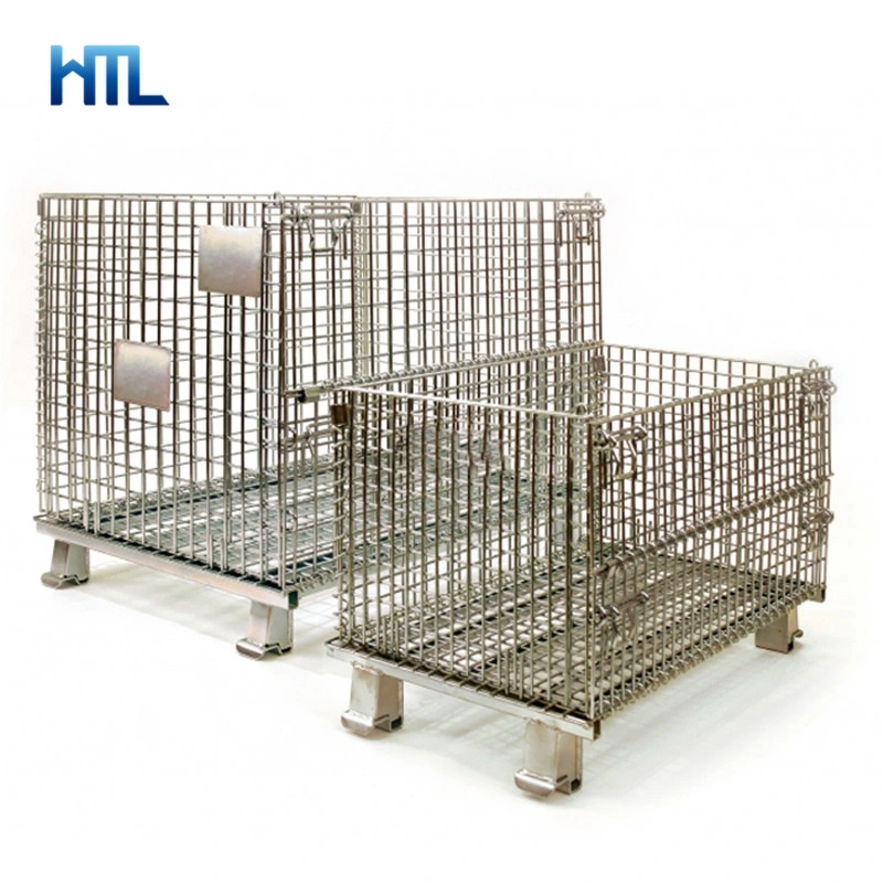 Agriculture Industry Warehouse Logistic Steel Wire Mesh Stackable Foldable Containers