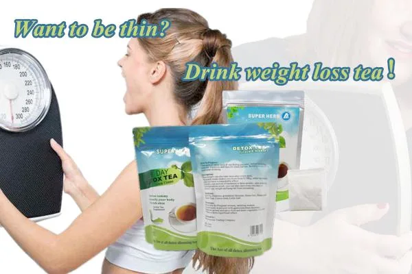 Drains Oil Herbal Tea Natural Slimming Weight Loss Green Tea