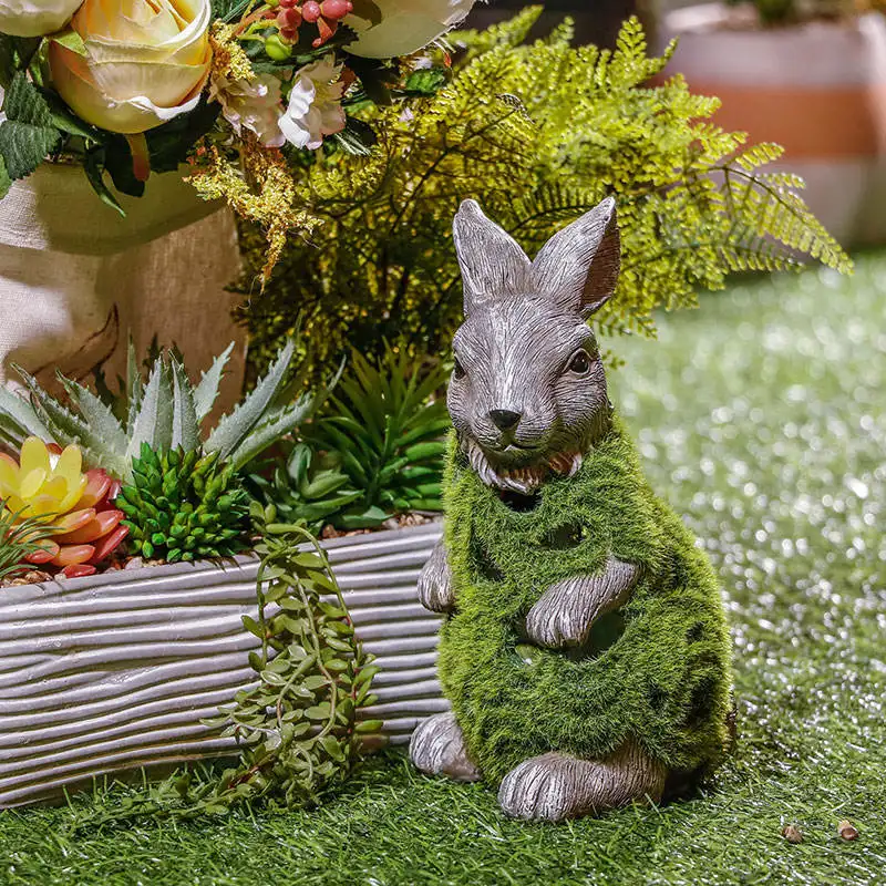 Garten Im Freien Micro Landschaft Bonsai Zubehör Kaninchen Kunstrasen Ostern Dekoration