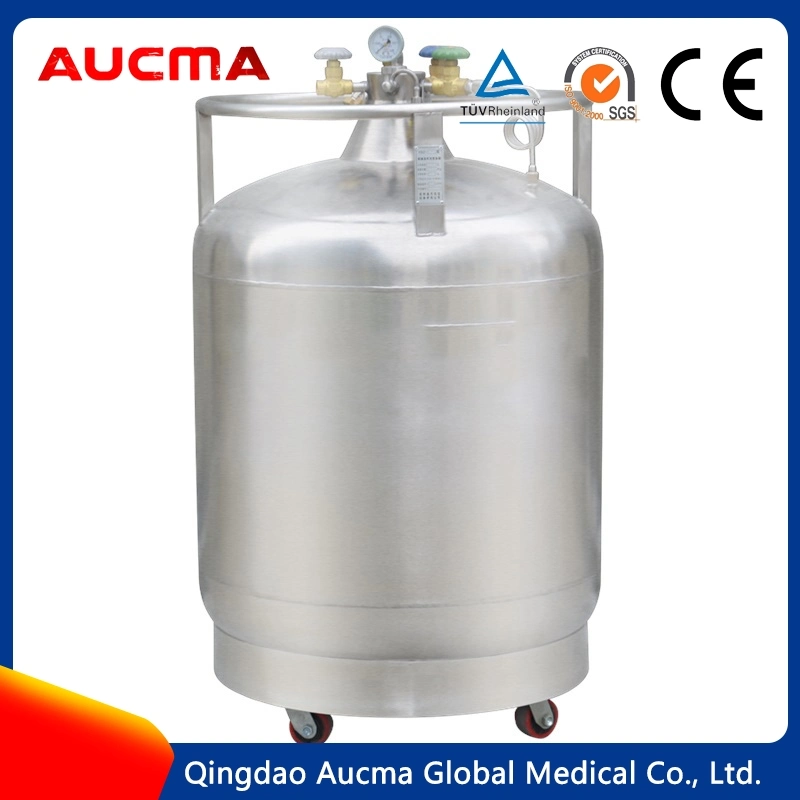 Stainless Steel 150~200L Cryogen Liquid Nitrogen Self Pressure Tank Chemical Storage Containers