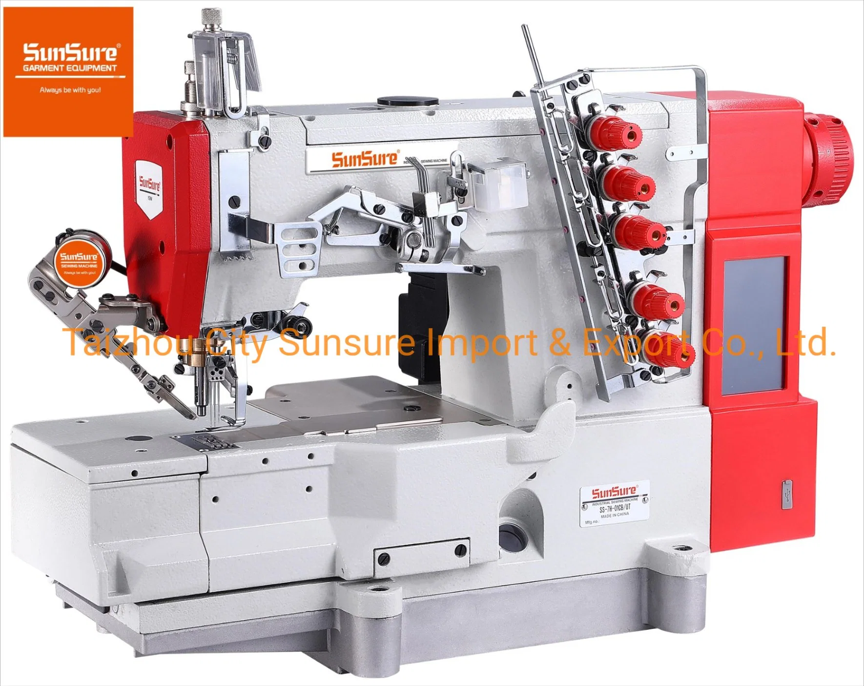 Flat-Bed Direct Drive Interlock Sewing Machine with Stepping Motor and The Function of Auto-Trimming Ss-7h-01CB/Ut