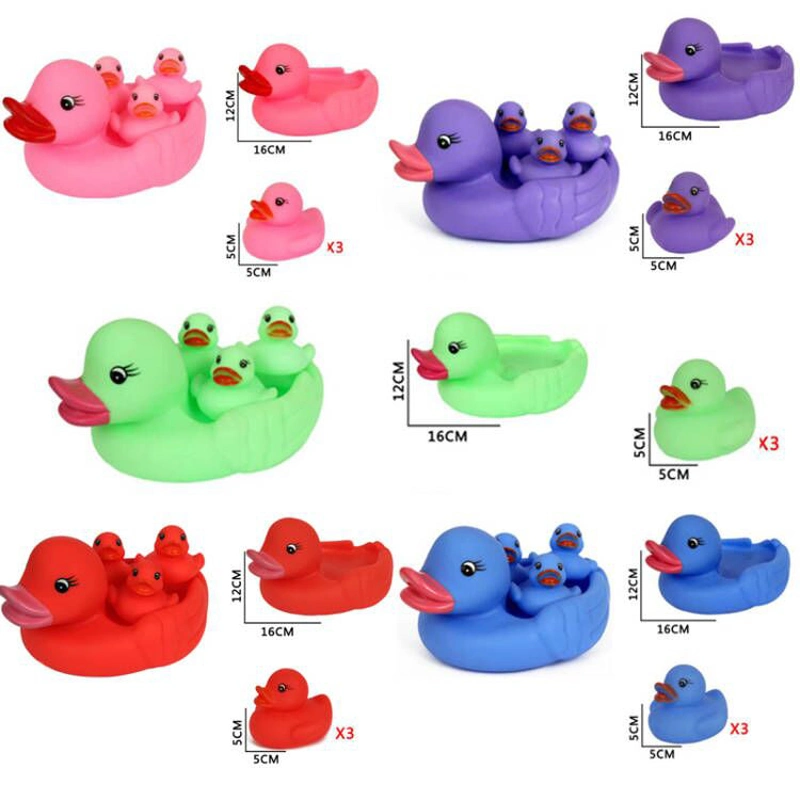 Juguetes Promotion Gift Baby Bath Sound Evade Glue Duck Toy Children Infant Shower Set Duckling Swimming Pool Vinyl Material Toys Cute Rubber Duck