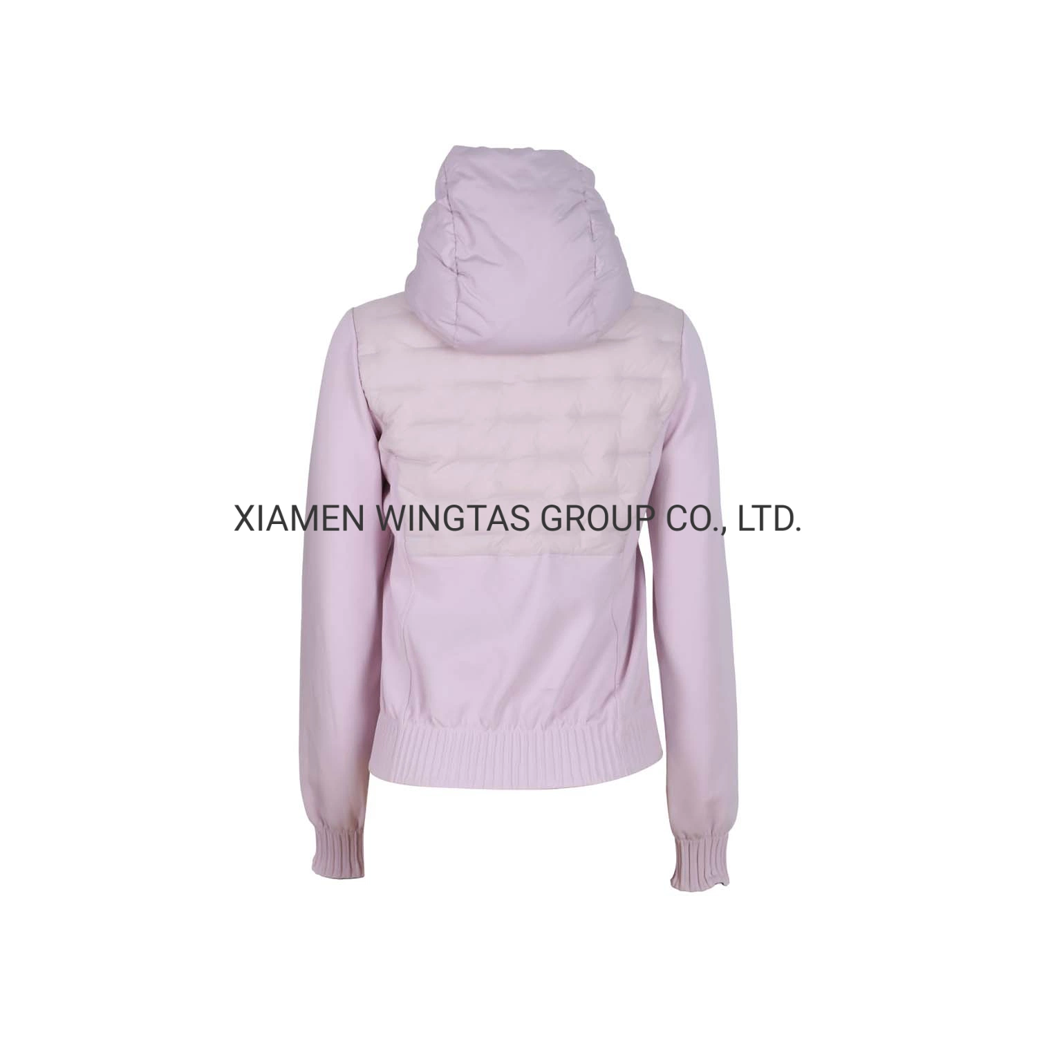 Custom Fashion Wingter Women Puffer Knitted Apparel