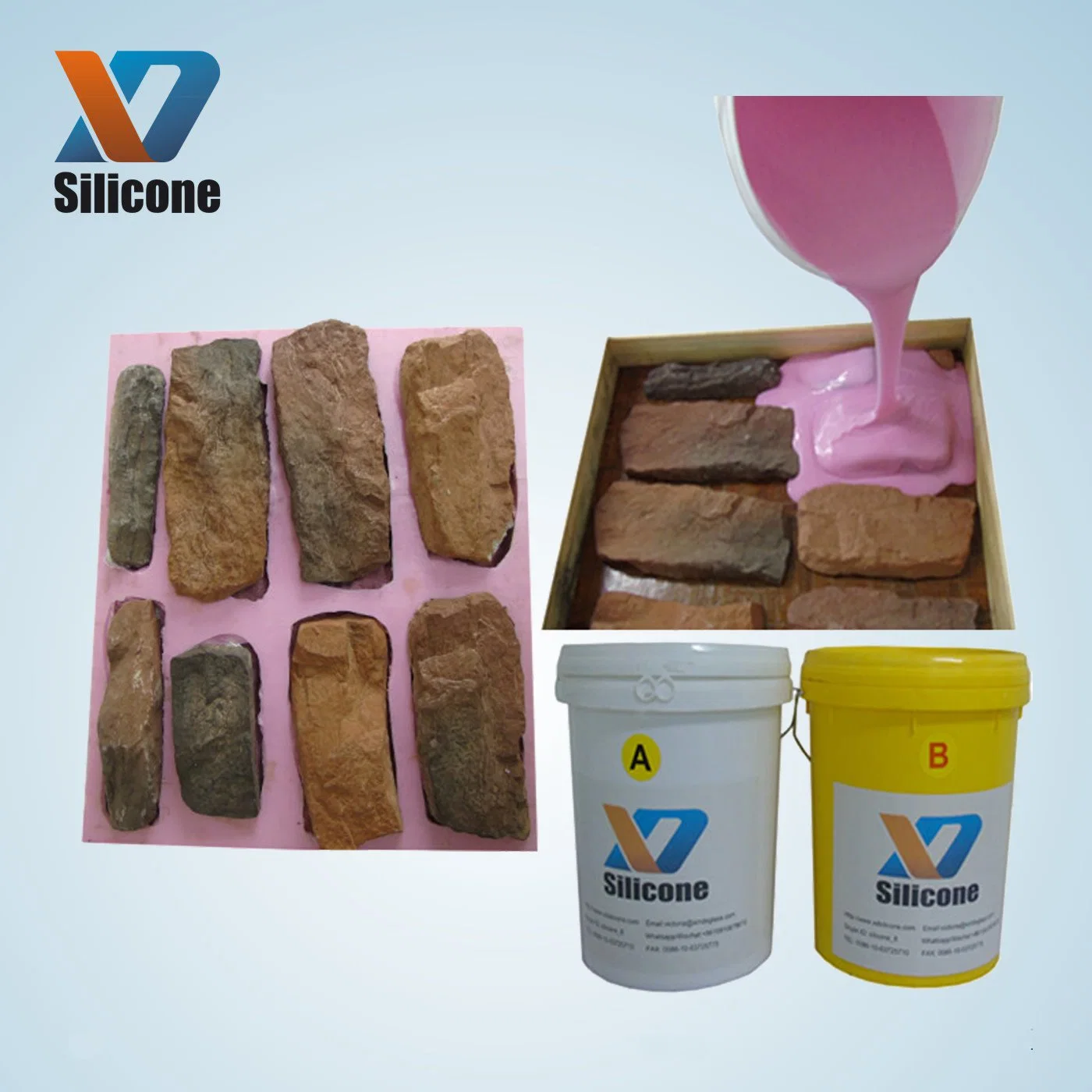 Two Part 1: 1 Mixed Addition Cure Molding Silicone