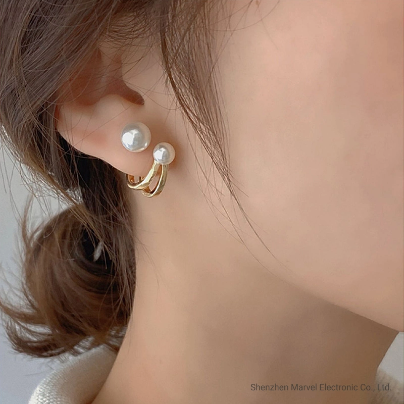 Retro Elegant Irregular Natural Pearl Ear Clips on Earrings Jewelry Gift