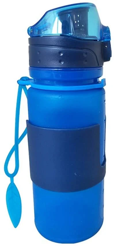 Bouteille d'eau pliable en silicone, contenant de boisson étanche et de rangement Wyz16184.