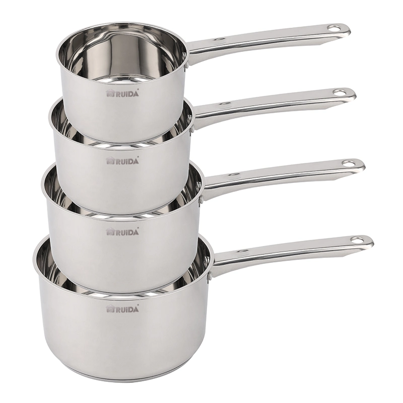 4pcs cacerola de acero inoxidable Electrodoméstico menaje de cocina utensilios de cocina