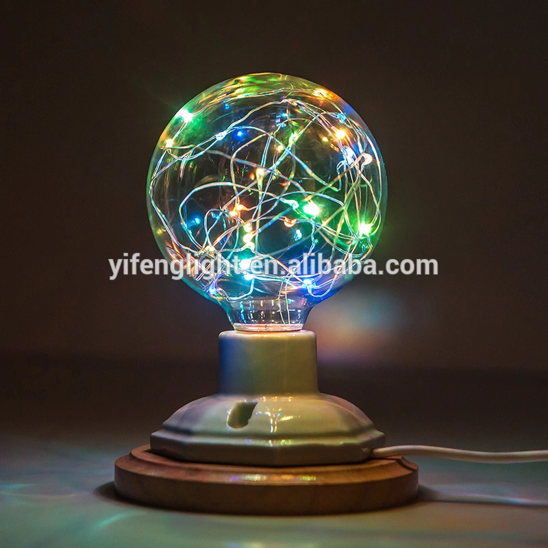 Natal LED G80 acende a lâmpada de cadeia de fio de cobre de decoração de terceiros